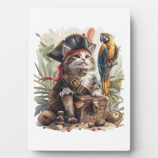 Piratenkatzenschatz Fotoplatte (Vorderseite)