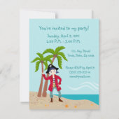 Piratenkindergeburtstags-Party Einladung (Rückseite)