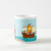 Piratenkindergeburtstags-Party Kaffeetasse (Mittel)