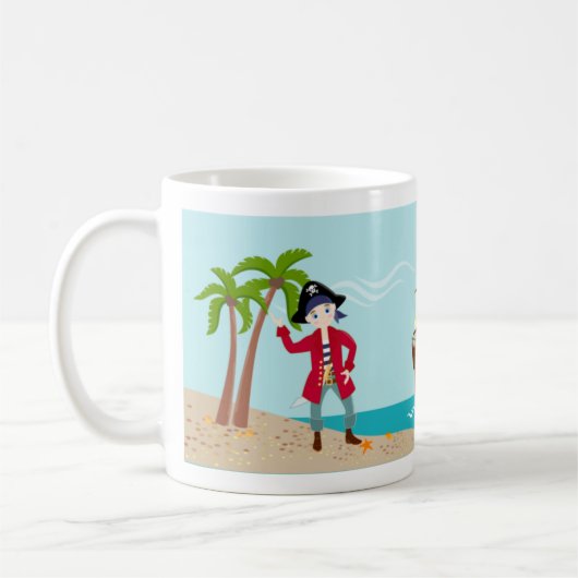 Piratenkindergeburtstags-Party Kaffeetasse (Links)