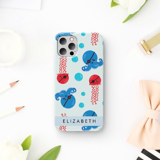 Piratenkopus, Piratenquallen, Meer, Ihr Name Case-Mate iPhone Hülle