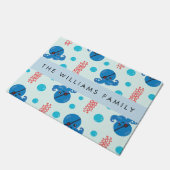 Piratenkopus, Piratenquallen, Meer, Ihr Name Fußmatte (Schrägansicht)