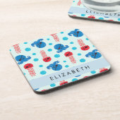 Piratenkopus, Piratenquallen, Meer, Ihr Name Getränkeuntersetzer (Linke Seite)