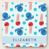 Piratenkopus, Piratenquallen, Meer, Ihr Name Getränkeuntersetzer (Vorderseite)