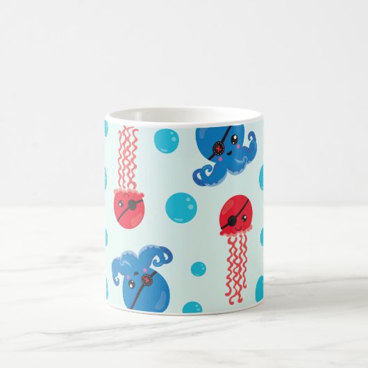 Piratenkopus, Piratenquallen, Meer, Ihr Name Kaffeetasse (Mittel)