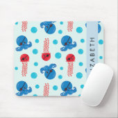 Piratenkopus, Piratenquallen, Meer, Ihr Name Mousepad (Mit Mouse)