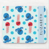 Piratenkopus, Piratenquallen, Meer, Ihr Name Mousepad (Vorne)