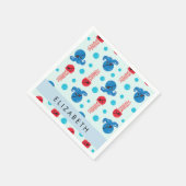 Piratenkopus, Piratenquallen, Meer, Ihr Name Serviette (Ecke)