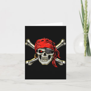 Piratenkostüm Totenkopf und gekreuzte Knochen Joll Karte