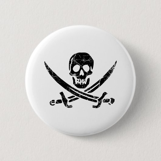Piratenkreuz Button (Vorderseite)