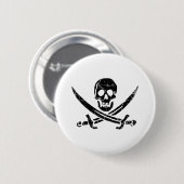 Piratenkreuz Button (Vorne & Hinten)