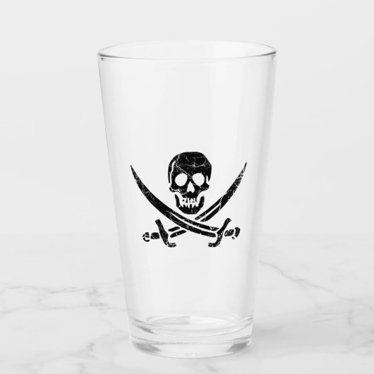 Piratenkreuz Glas (Vorderseite)