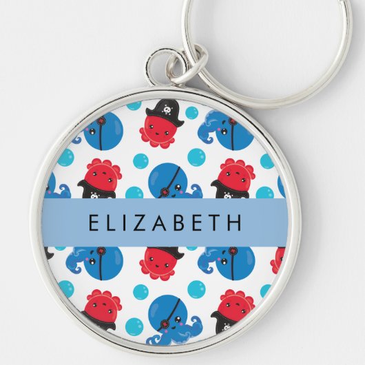 Piratenktopus, Kraken, Meer, Ihr Name Ke Schlüsselanhänger (Vorne)