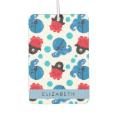 Piratenktopus, Octopus-Muster, Meer, Ihr Name Autolufterfrischer (Vorderseite)