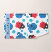 Piratenktopus, Octopus-Muster, Meer, Ihr Name Badhandtuch Set (Handtuch)