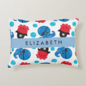 Piratenktopus, Octopus-Muster, Meer, Ihr Name Dekokissen (Vorderseite)