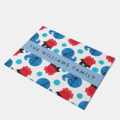 Piratenktopus, Octopus-Muster, Meer, Ihr Name Fußmatte (Schrägansicht)