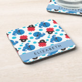 Piratenktopus, Octopus-Muster, Meer, Ihr Name Getränkeuntersetzer (Linke Seite)