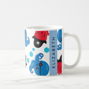 Piratenktopus, Octopus-Muster, Meer, Ihr Name Kaffeetasse