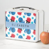 Piratenktopus, Octopus-Muster, Meer, Ihr Name Metall Brotdose (Beispiel)