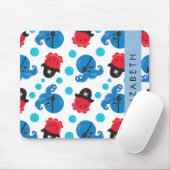 Piratenktopus, Octopus-Muster, Meer, Ihr Name Mousepad (Mit Mouse)