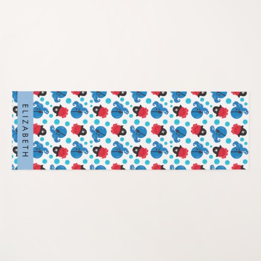 Piratenktopus, Octopus-Muster, Meer, Ihr Name Yogamatte (Vorderseite (Horizontal))