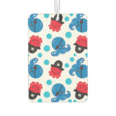 Piratenktopus, Octopusmuster, Meerestiere Autolufterfrischer (Rückseite)