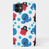 Piratenktopus, Octopusmuster, Meerestiere Case-Mate iPhone Hülle (Rückseite)