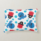 Piratenktopus, Octopusmuster, Meerestiere Dekokissen (Vorderseite)