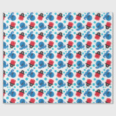 Piratenktopus, Octopusmuster, Meerestiere Geschenkpapier (Flach)