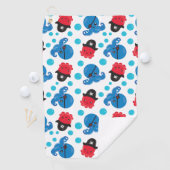 Piratenktopus, Octopusmuster, Meerestiere Golfhandtuch (Insitu)