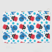Piratenktopus, Octopusmuster, Meerestiere Golfhandtuch (Horizontal)