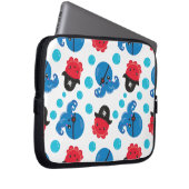 Piratenktopus, Octopusmuster, Meerestiere Laptopschutzhülle (Vorne Rechts)