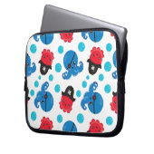 Piratenktopus, Octopusmuster, Meerestiere Laptopschutzhülle (Vorderseite Links)