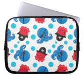 Piratenktopus, Octopusmuster, Meerestiere Laptopschutzhülle (Vorderseite)