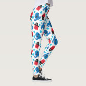 Piratenktopus, Octopusmuster, Meerestiere Leggings (Rechts)