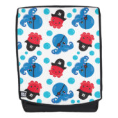 Piratenktopus, Octopusmuster, Meerestiere Rucksack (Vorderseite)