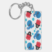 Piratenktopus, Octopusmuster, Meerestiere Schlüsselanhänger (Vorderseite links)