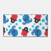 Piratenktopus, Octopusmuster, Meerestiere Schreibtischunterlage (Vorderseite)