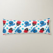 Piratenktopus, Octopusmuster, Meerestiere Seitenschläferkissen (Rückseite)