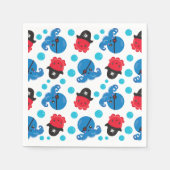 Piratenktopus, Octopusmuster, Meerestiere Serviette (Vorderseite)