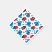 Piratenktopus, Octopusmuster, Meerestiere Serviette (Ecke)