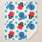 Piratenktopus, Octopusmuster, Meerestiere Sherpadecke (Vorderseite)