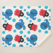 Piratenktopus, Octopusmuster, Meerestiere Sherpadecke (Vorderseite (Horizontal))