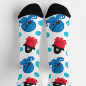 Piratenktopus, Octopusmuster, Meerestiere Socken (Oben)