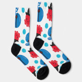 Piratenktopus, Octopusmuster, Meerestiere Socken (Rechts)