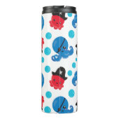 Piratenktopus, Octopusmuster, Meerestiere Thermosbecher (Rückseite)