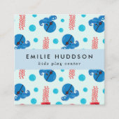 Piratenktopus, Quallen, Aktivitätszentrum Quadratische Visitenkarte (Vorderseite)