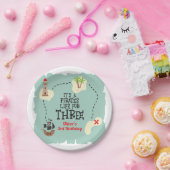 Piratenleben für DREI 3. Geburtstag Pappteller (Party)