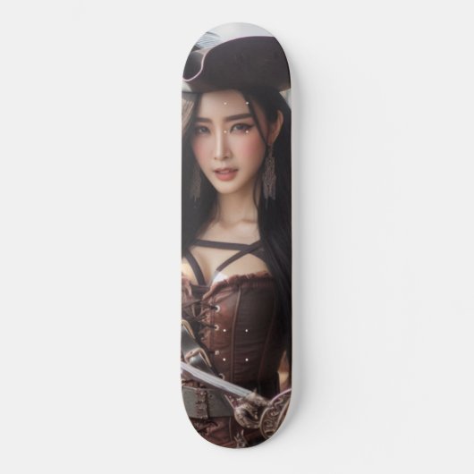 Piratenleben Skateboard (Vorderseite)